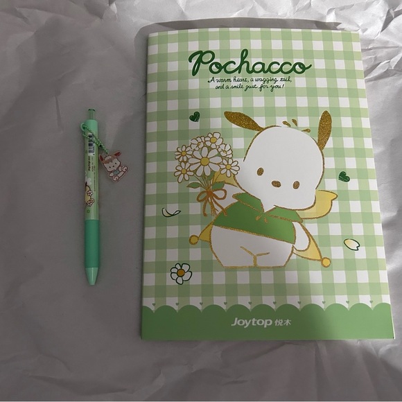 Pochacco Notebook and Pen Set NWT - Picture 4 of 5